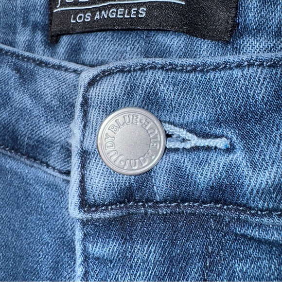 Judy Blue Relaxed Fit Braided Jeans Womens Blue Denim Stretch Size 7 28 JB88468 - Picture 3 of 11